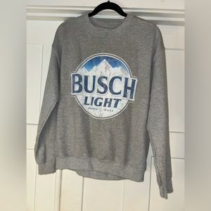Busch light crew neck. Oversized.